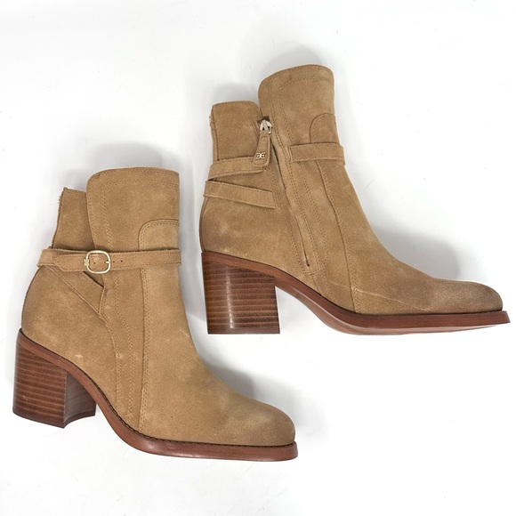 Sam Edelman Simona Suede Block Heel Booties - Picture 7 of 14
